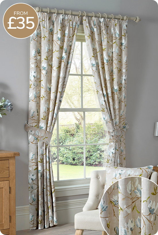 Magnolia Green Curtains